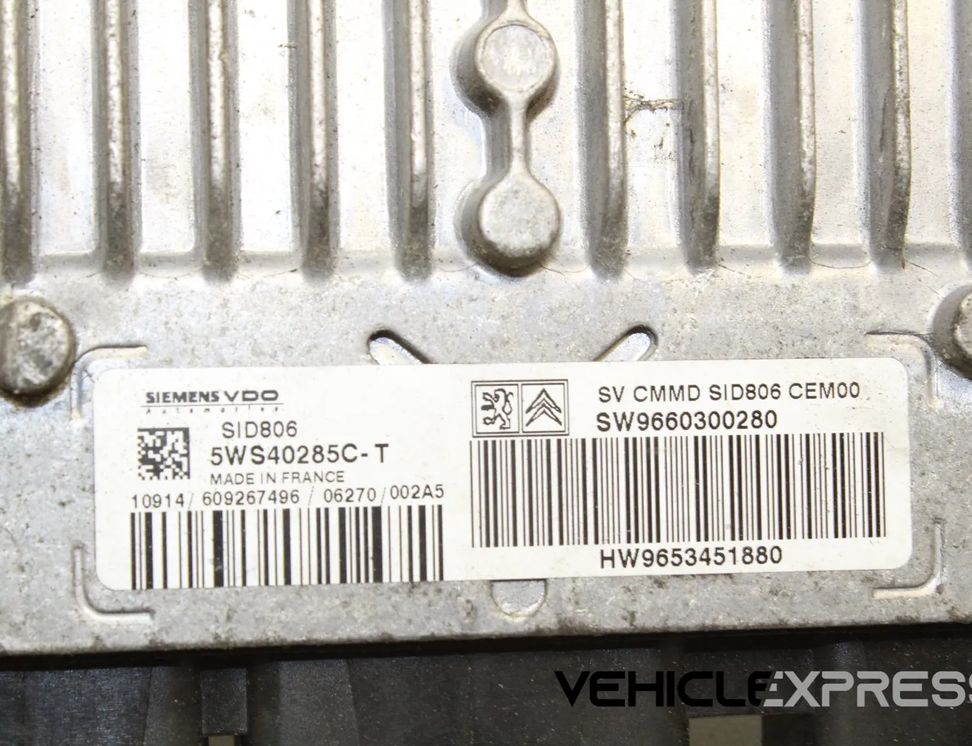 CITROËN C2 1 generation (2003-2009) Блок керування двигуном ECU 9660300280,5WS40285C-T,9653451880 12066508