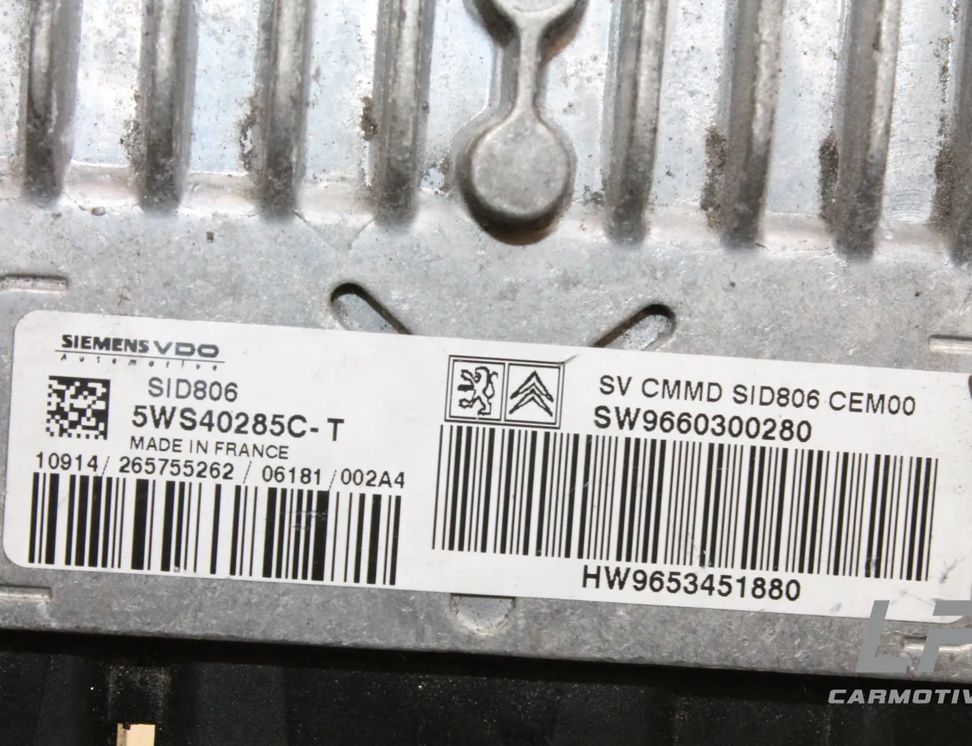 CITROËN C2 1 generation (2003-2009) Блок керування двигуном ECU 9660300280,9653451880,5WS40285C 13572656