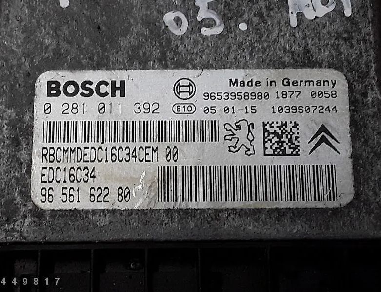 CITROËN Xsara Picasso 1 generation (1999-2010) Блок управления двигателем 28650332