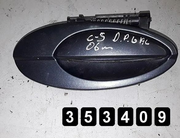 CITROËN C5 2 generation (2008-2017) Зовнішня ручка задніх правих дверей 28663118