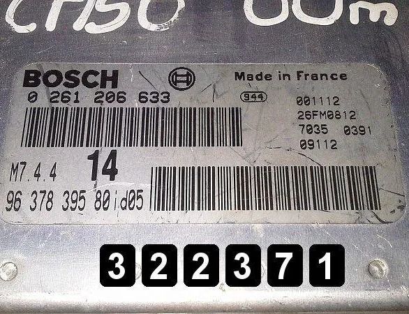 CITROËN Xsara Picasso 1 generation (1999-2010) Блок управления двигателем 9637839580 28671506