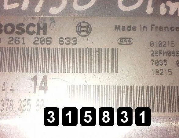 CITROËN Xsara Picasso 1 generation (1999-2010) Блок управления двигателем 28673572