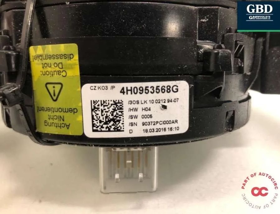 AUDI A6 C7/4G (2010-2020) Блок керування перемикачем фар 4g8953502e 31681443