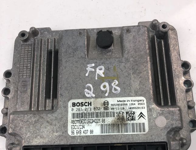 PEUGEOT 207 1 generation (2006-2009) Блок управления двигателем 9664843780,0281013872 24401746