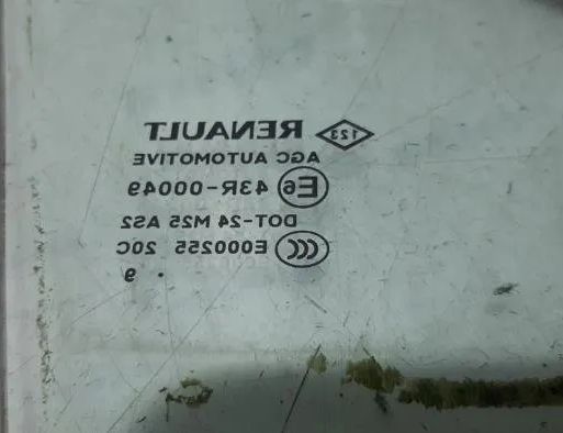 RENAULT Scenic 3 generation (2009-2015) Ліве переднє вікно 43R00049,802630001R,E00025520C 27380560