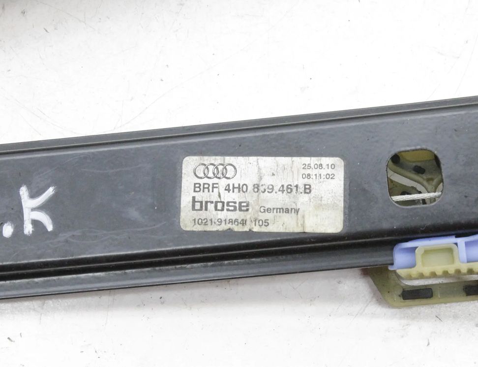 AUDI A8 D4/4H (2010-2018) Віконний підйомник лівої задньої двері 4H0839461B 25022891