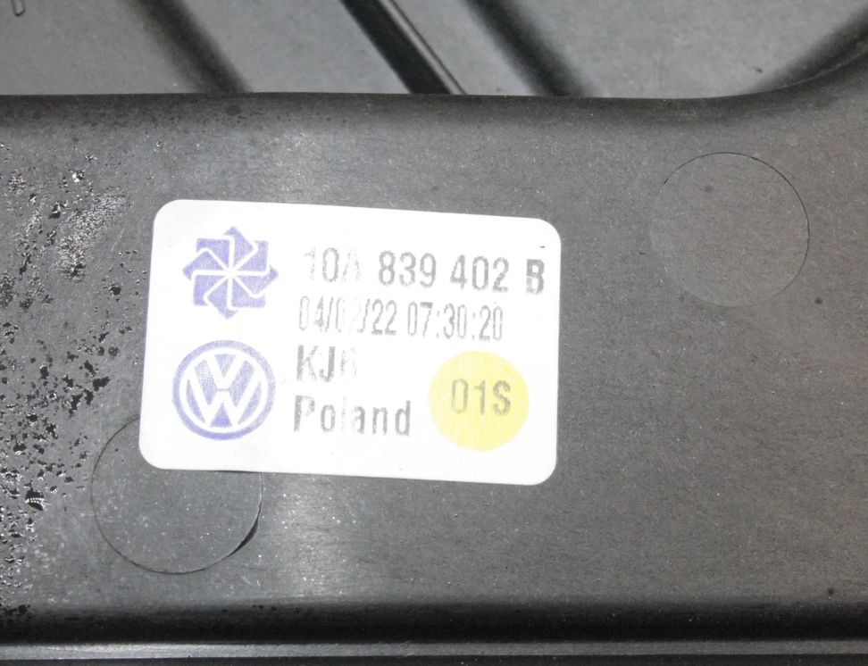 VOLKSWAGEN ID.3 1 generation (2019-2023) Регулятор вікна задніх правих дверей 10A839402B 25400621