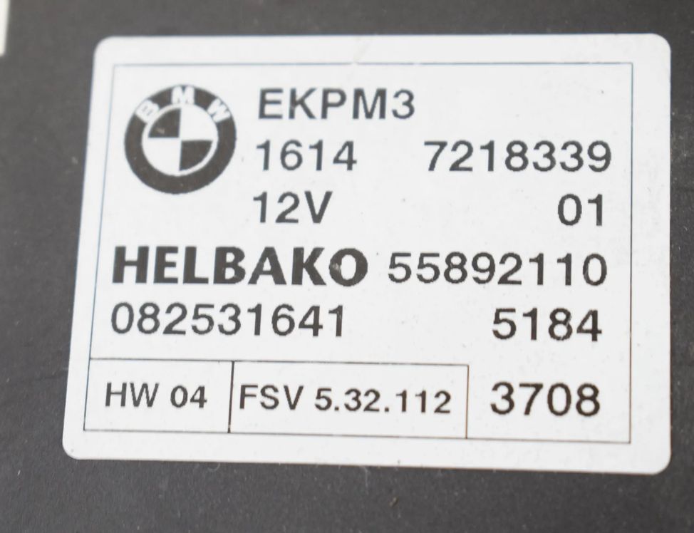 BMW 3 Series F30/F31 (2011-2020) Управление топливным насосом 7218339 10583284