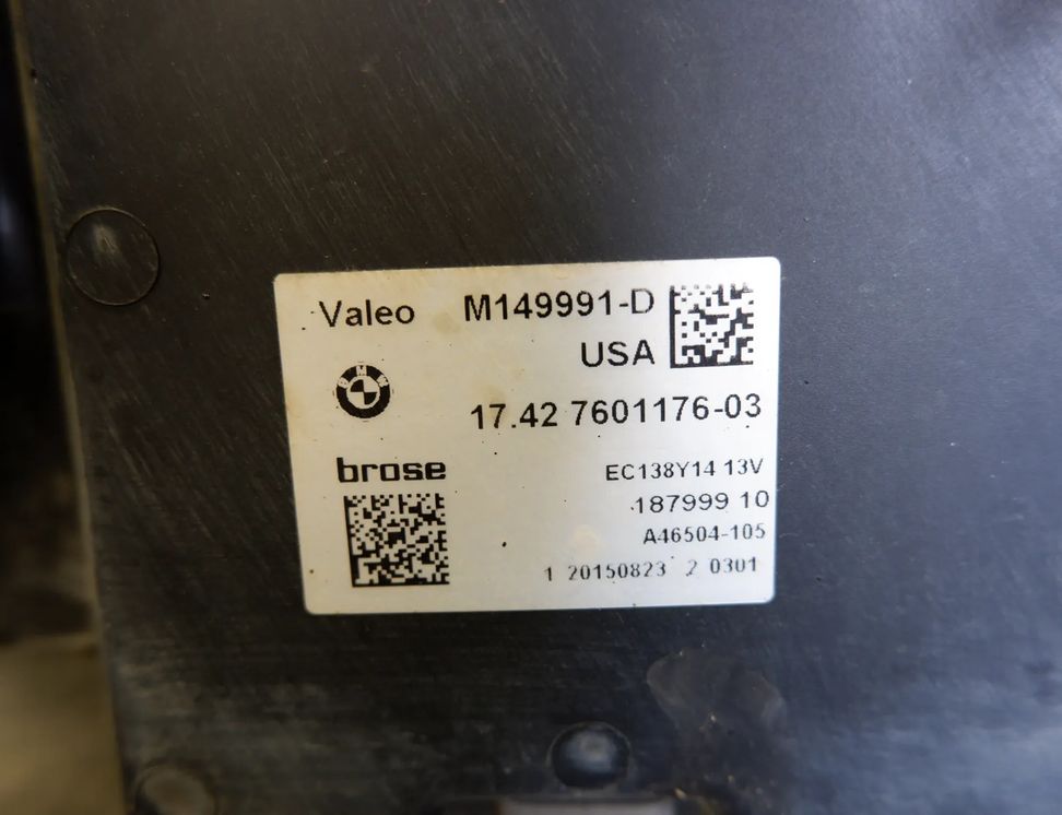 BMW X3 F25 (2010-2017) Деталі системи охолодження 7601176,7562594,9216143,8623369 26066118