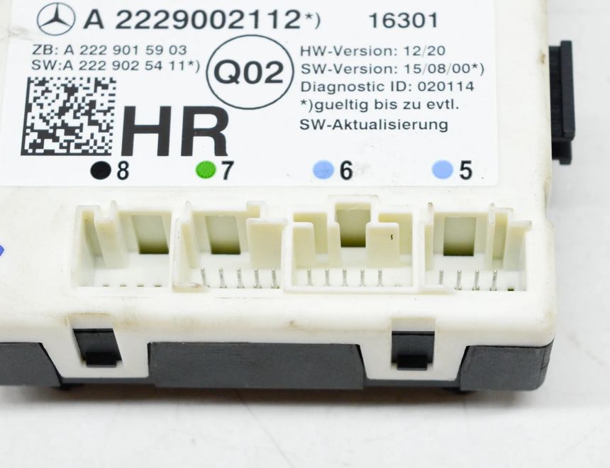 MERCEDES-BENZ C-Class W205/S205/C205 (2014-2023) Блок керування задніми правими дверима A2229015903,A2229002112,A2229025411,A2-C745-2880-7-00 13855219
