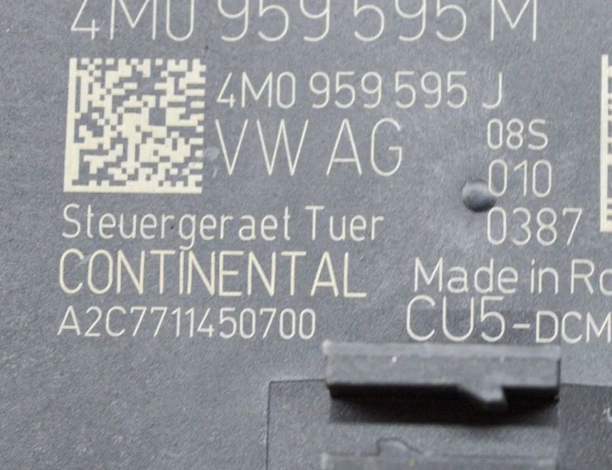 AUDI e-tron 1 generation (2018-2024) Блок управления дверей левый задний A2C7711450700,4M0959595M,4M0959595J 16034485