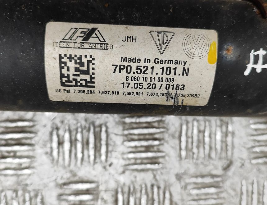 VOLKSWAGEN Touareg 2 generation (2010-2018) Коротка приводна валка коробки передач 7P0521101N 24830953