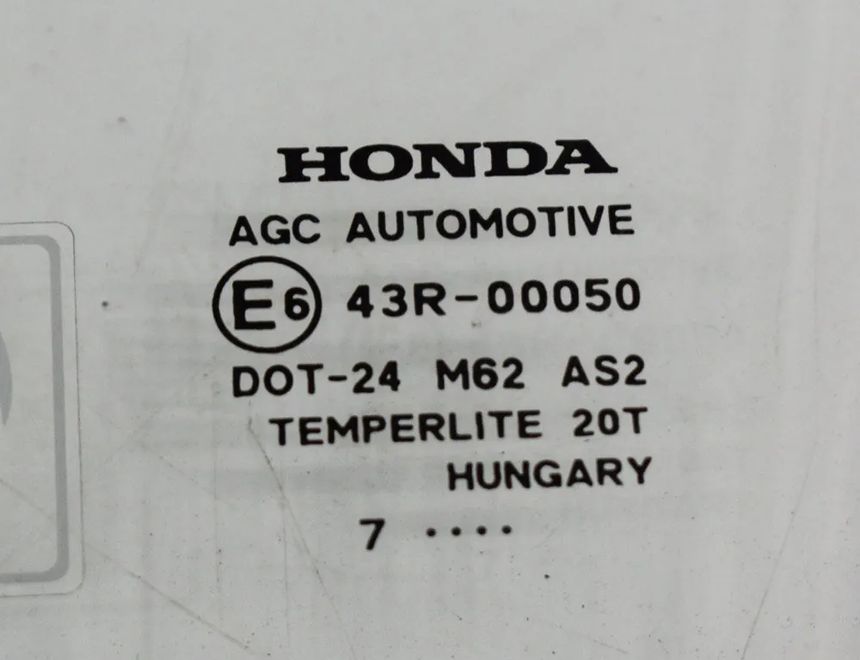 HONDA CR-V 3 generation (2006-2012) Стекло передней левой двери 43R-00050 3494923
