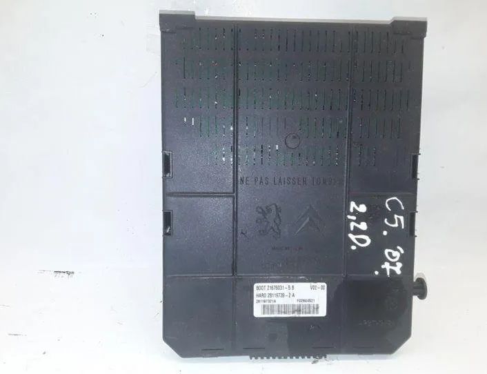 CITROËN C5 1 generation (2001-2008) Блок запобіжників 216761594,28119739A,NOTCODE 25484717