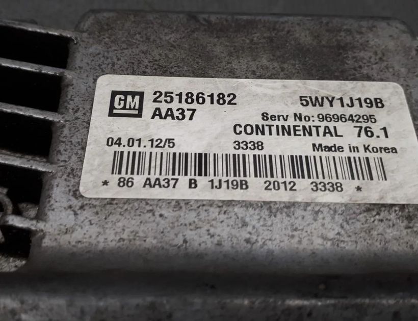 CHEVROLET Cruze 2 generation (2015-2024) Блок управления двигателем 25186182 30175675