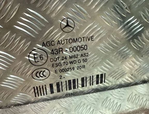 MERCEDES-BENZ E-Class W212/S212/C207/A207 (2009-2016) Задня ліва дверна віконце DOT24M62AS2,43R00050 30498271