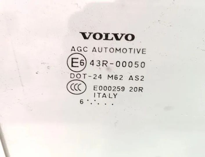 VOLVO C30 1 generation (2006-2013) Скло правої передньої двері 43R00050,DOT24,M62 20749888