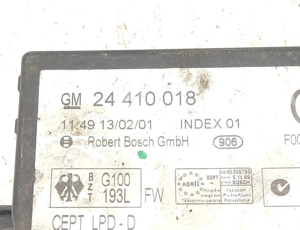 OPEL Zafira A (1999-2003) Блок керування комфортом 24410018 30393120