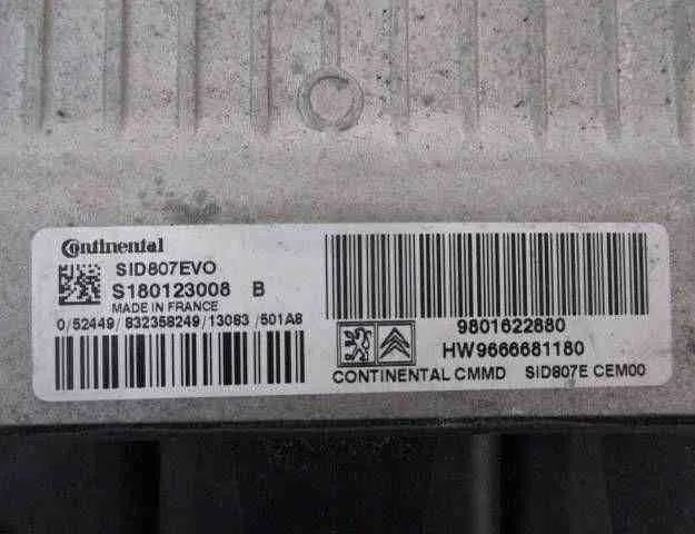 PEUGEOT 2008 2 generation (2019-2023) Блок керування двигуном ECU SID807EVO,9666681180,S180123008B,9801622880 32465502