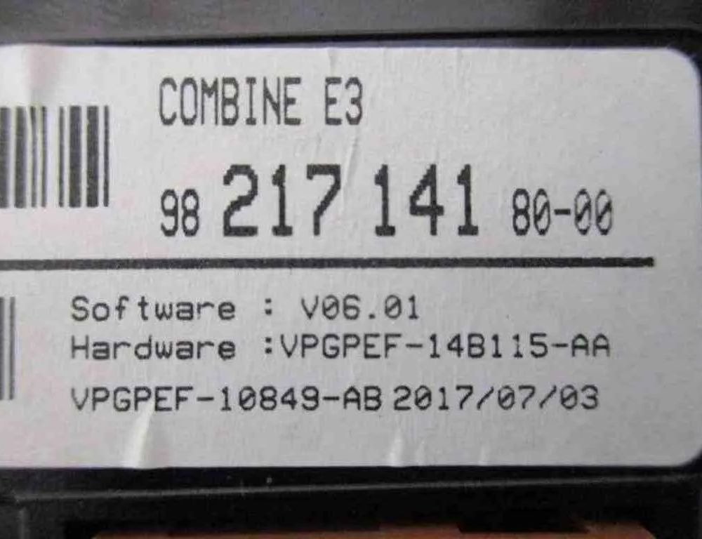 CITROËN C4 Cactus 1 generation (2014-2024) Спидометр 9821714180 32481461