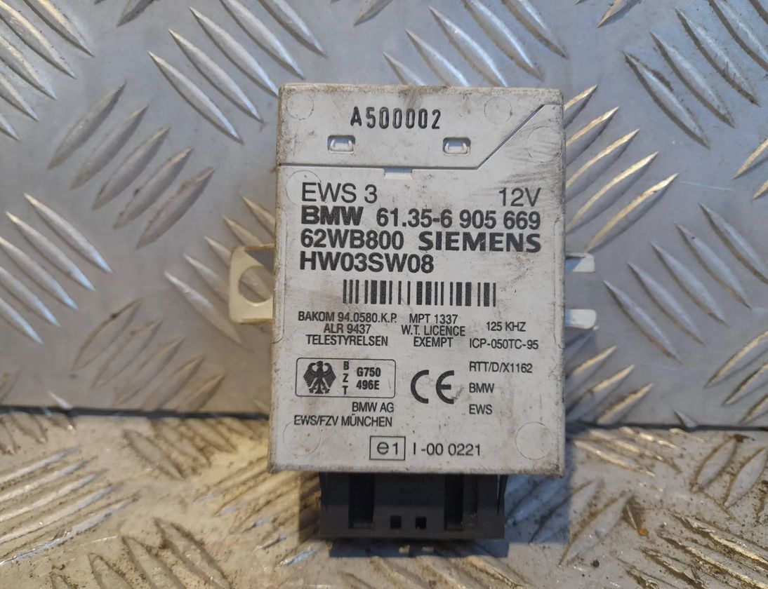 BMW 3 Series E46 (1997-2006) Блок управління іммобілайзером HW03SW08,61356905669 29706768