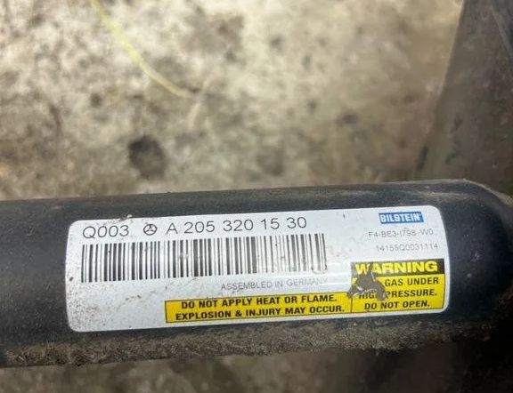 MERCEDES-BENZ C-Class W205/S205/C205 (2014-2023) Задній правий амортизатор A2053201530 31946986