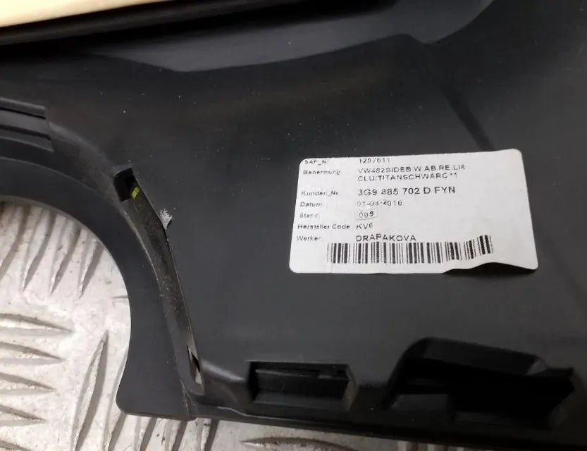 VOLKSWAGEN Passat B8 (2014-2023) SRS переднее правое сиденье 3G9885702D 34726663