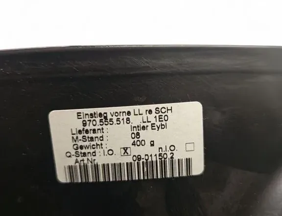 PORSCHE Panamera 970 (2009-2016) Обшивка переднього правого порога 970555518 33459002