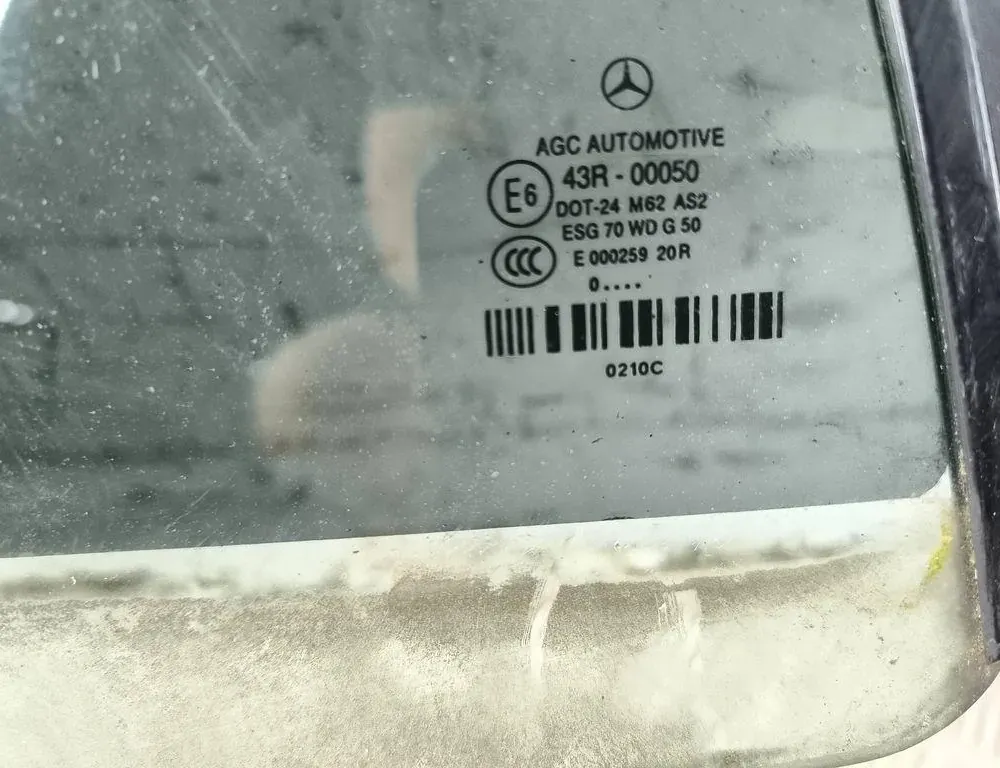 MERCEDES-BENZ E-Class W212/S212/C207/A207 (2009-2016) Заднє праве вікно DOT24M62AS2,43R00050 33157538