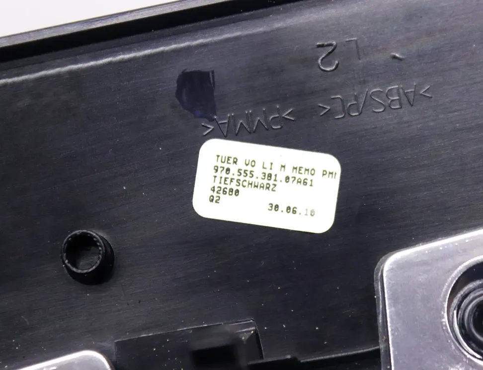 PORSCHE Panamera 970 (2009-2016) Панель передніх лівих дверей 97055538107 33351606