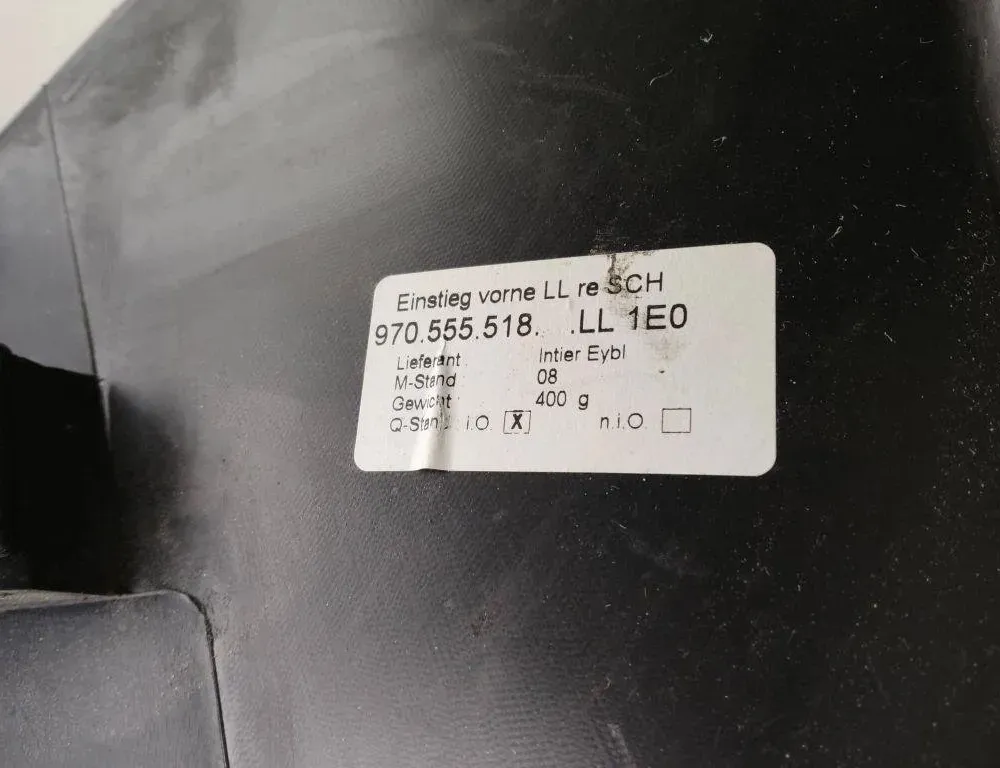 PORSCHE Panamera 970 (2009-2016) Обшивка переднього правого порога 970555518 31919923