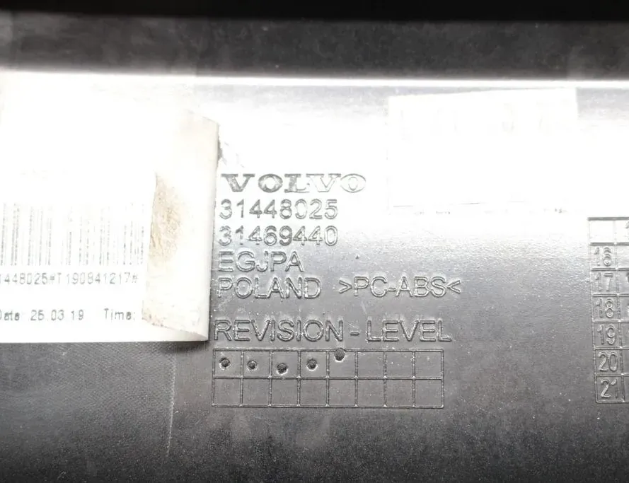 VOLVO XC60 2 generation (2017-2024) Оздоблення центральної консолі 33300306