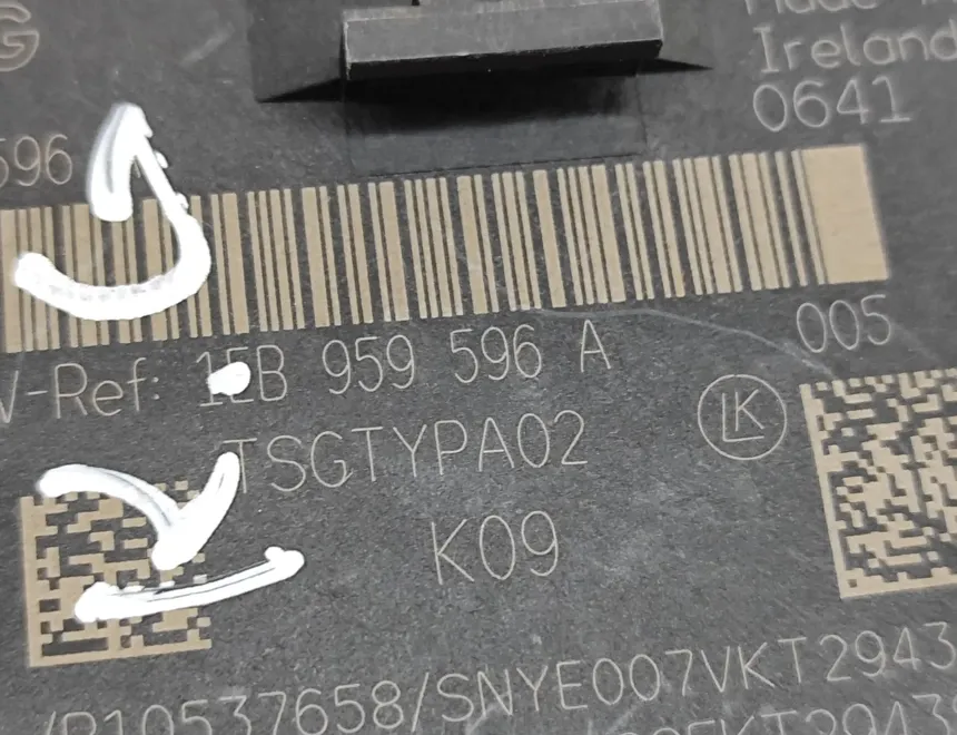 AUDI Q4 Sportback e-tron 1 generation (2021-2024) Блок керування задніми лівими дверима 1EB959596A 29083088