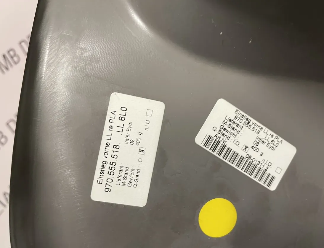 PORSCHE Panamera 970 (2009-2016) Обшивка переднього правого порога 970555518 12039468