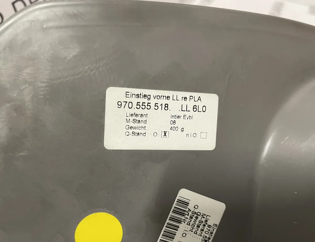 PORSCHE Panamera 970 (2009-2016) Обшивка переднього правого порога 970555518 12039468