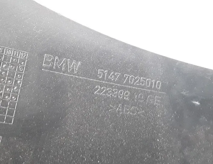 BMW 5 Series E60/E61 (2003-2010) Обшивка заднього правого порога 7025010,51477025010 20745314