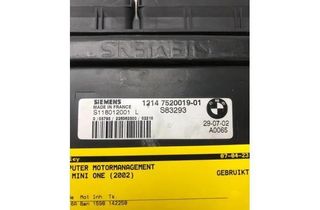 MINI Cooper R50 (2001-2006) Блок керування двигуном ECU 7520019 17891456