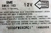 SEAT Alhambra 1 generation (1996-2010) Блок SRS 5WK4163,1J0909603 33316052