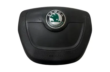 SKODA Fabia 2 generation (2010-2014) Подушка безпеки на кермі 5J0880201H 35109845